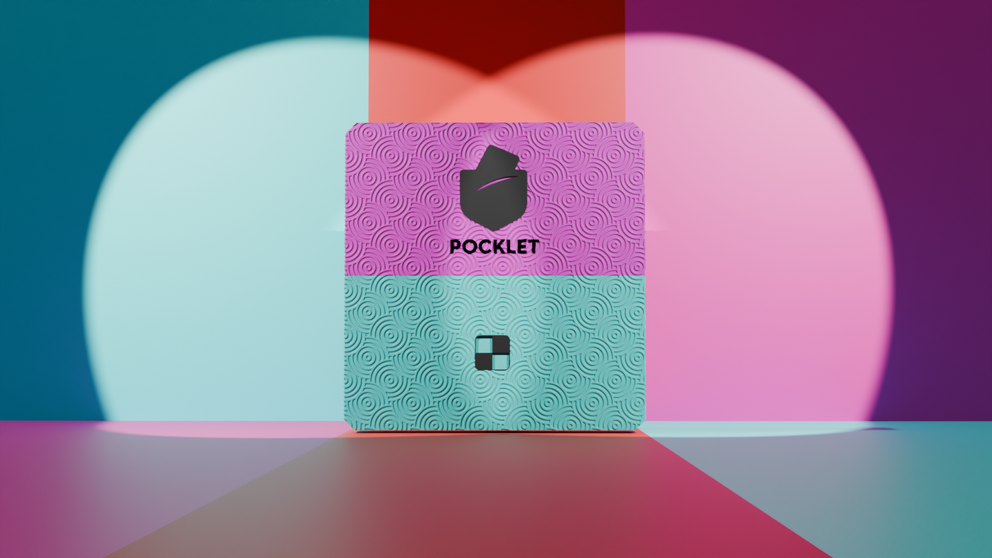 POCKLET Chess - Miami Pink & Turquoise